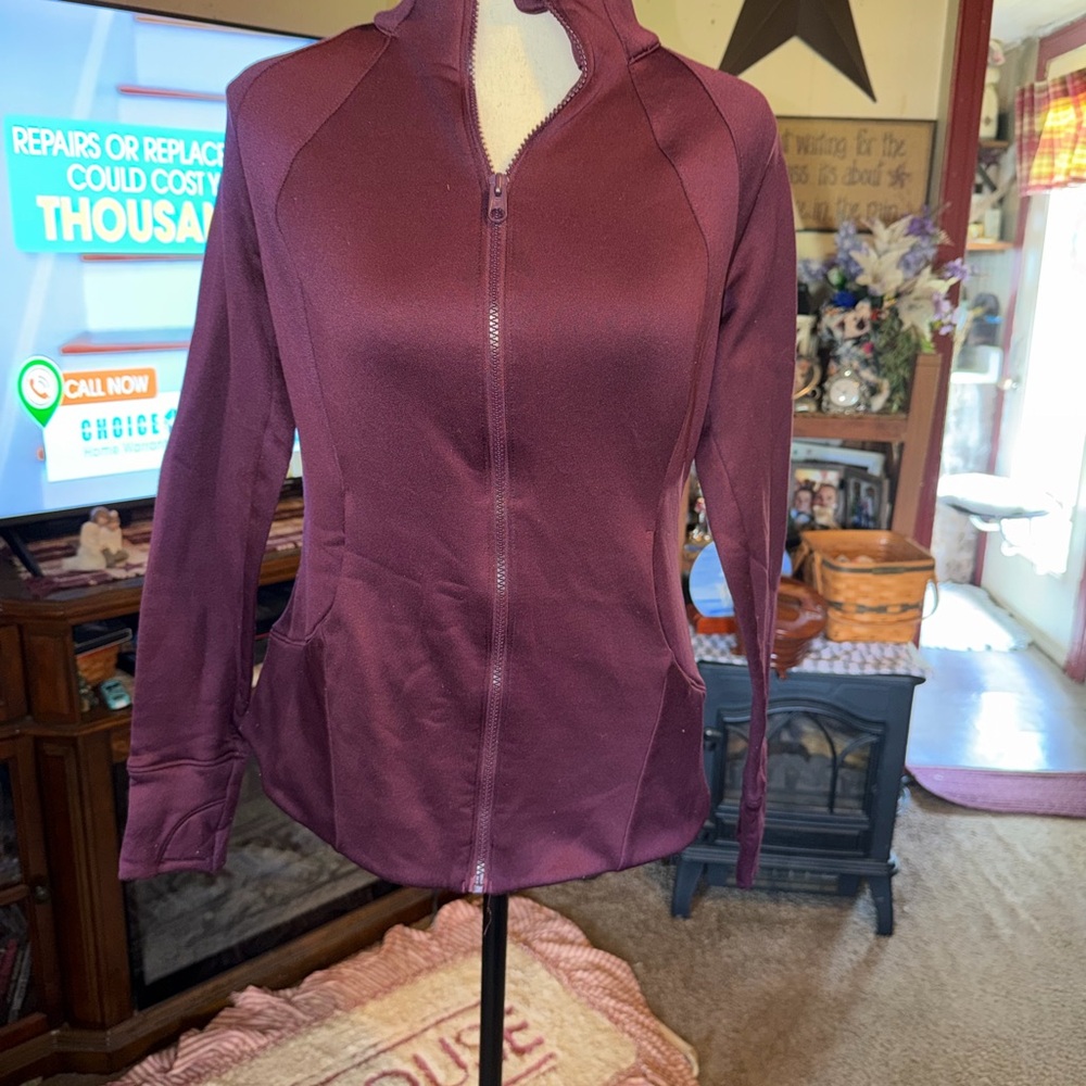 Fila Women's Burgundy Zip-Up Jacket